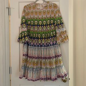 colorfully designed dress, La Double J